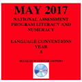 ACARA 2017 NAPLAN Language - Year 5 - Answers